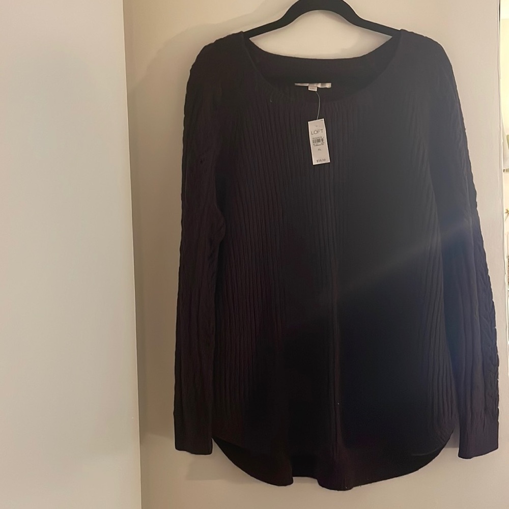new with tags loft wine purple sweater